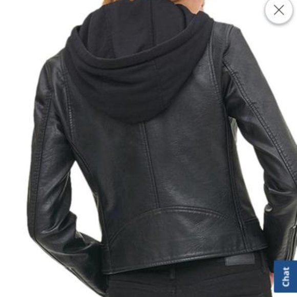 Levi's Faux Leather Hooded - Picture 2 of 4